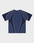 DARKBLUE TECH LINES T-SHIRT