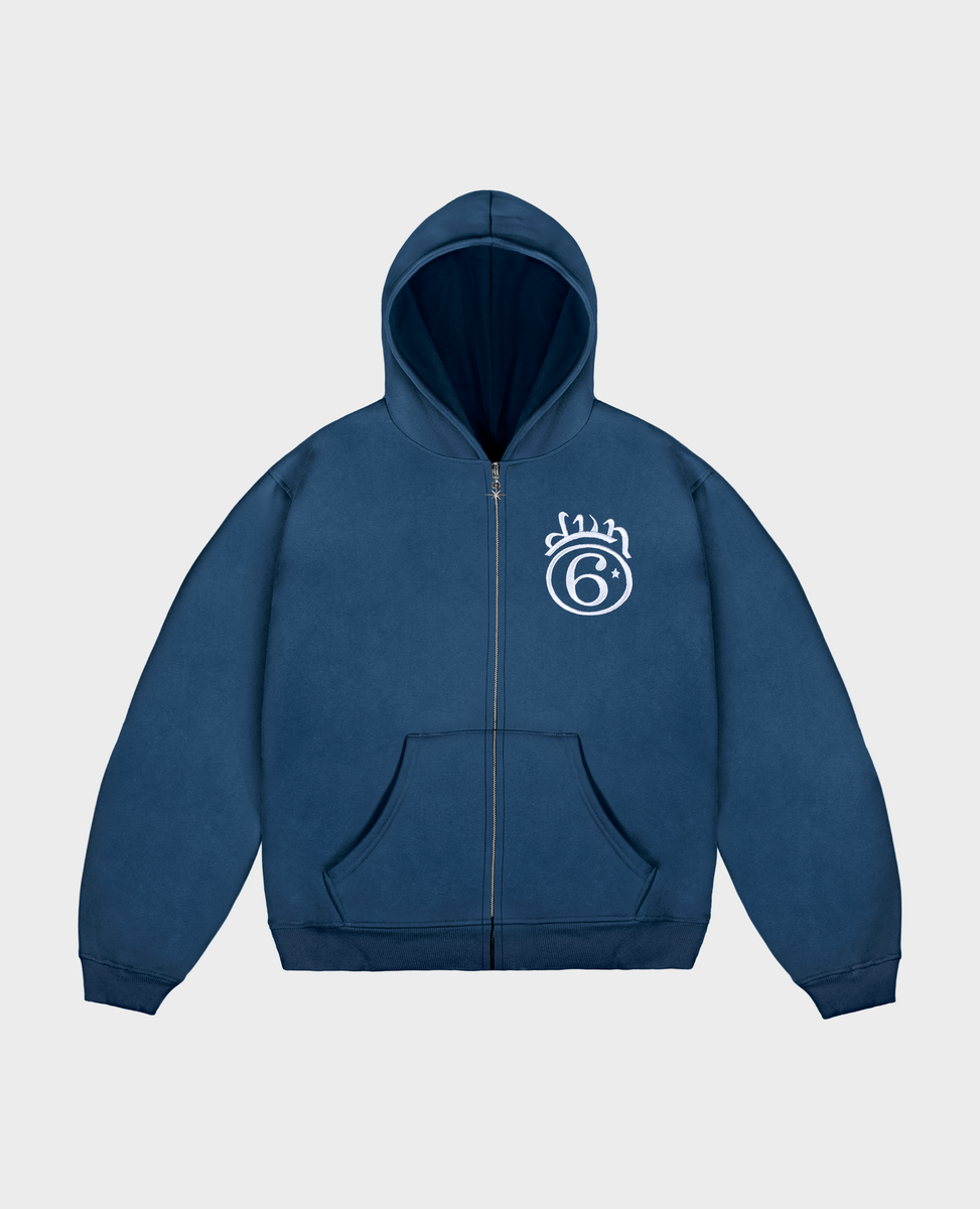 DIVINBYDIVIN | Blue 6Stars Zip