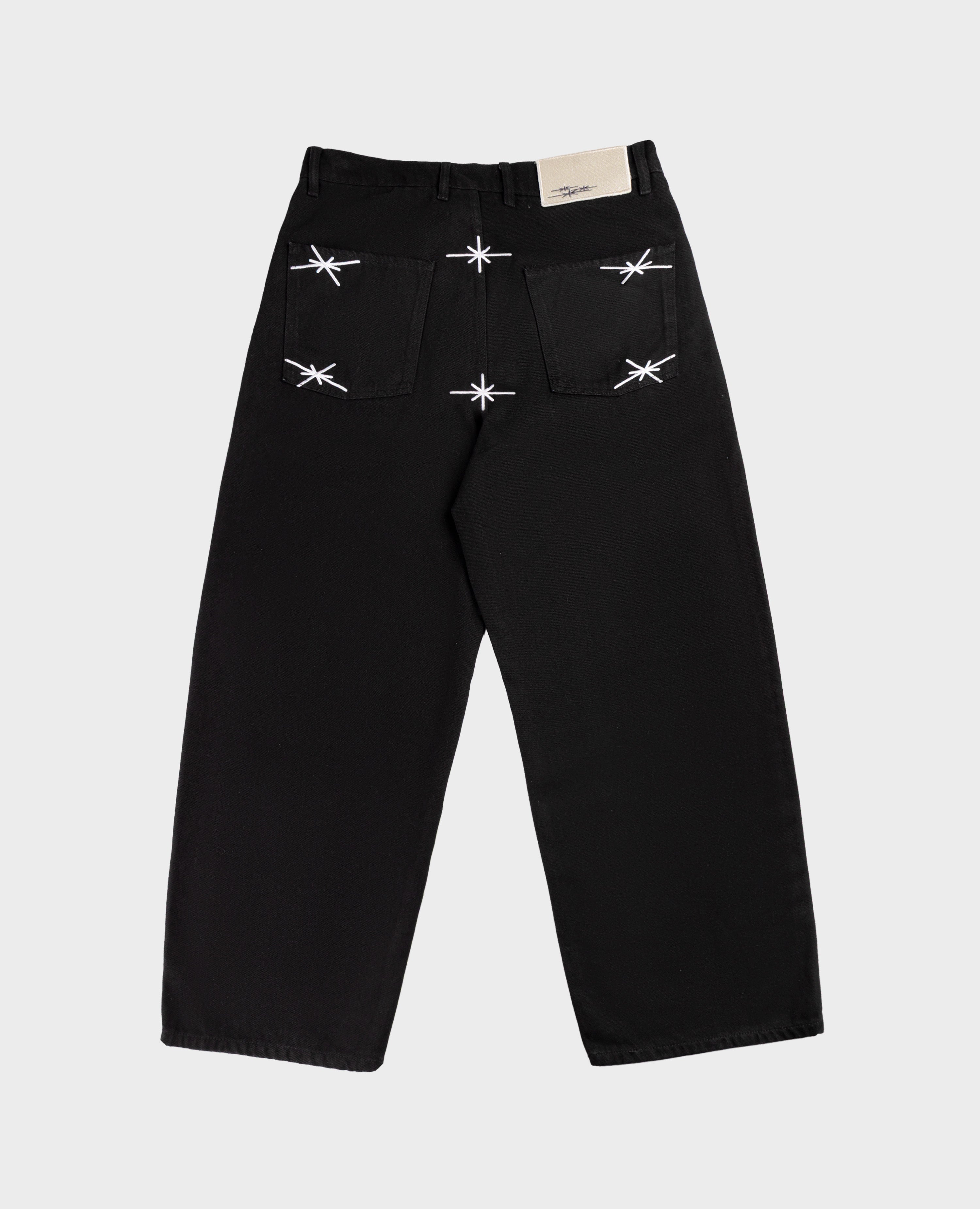 DIVINBYDIVIN | BLACK STARS DENIM - Pure Black Denim Look