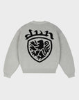 GREY COAT-OF-ARMS KNIT