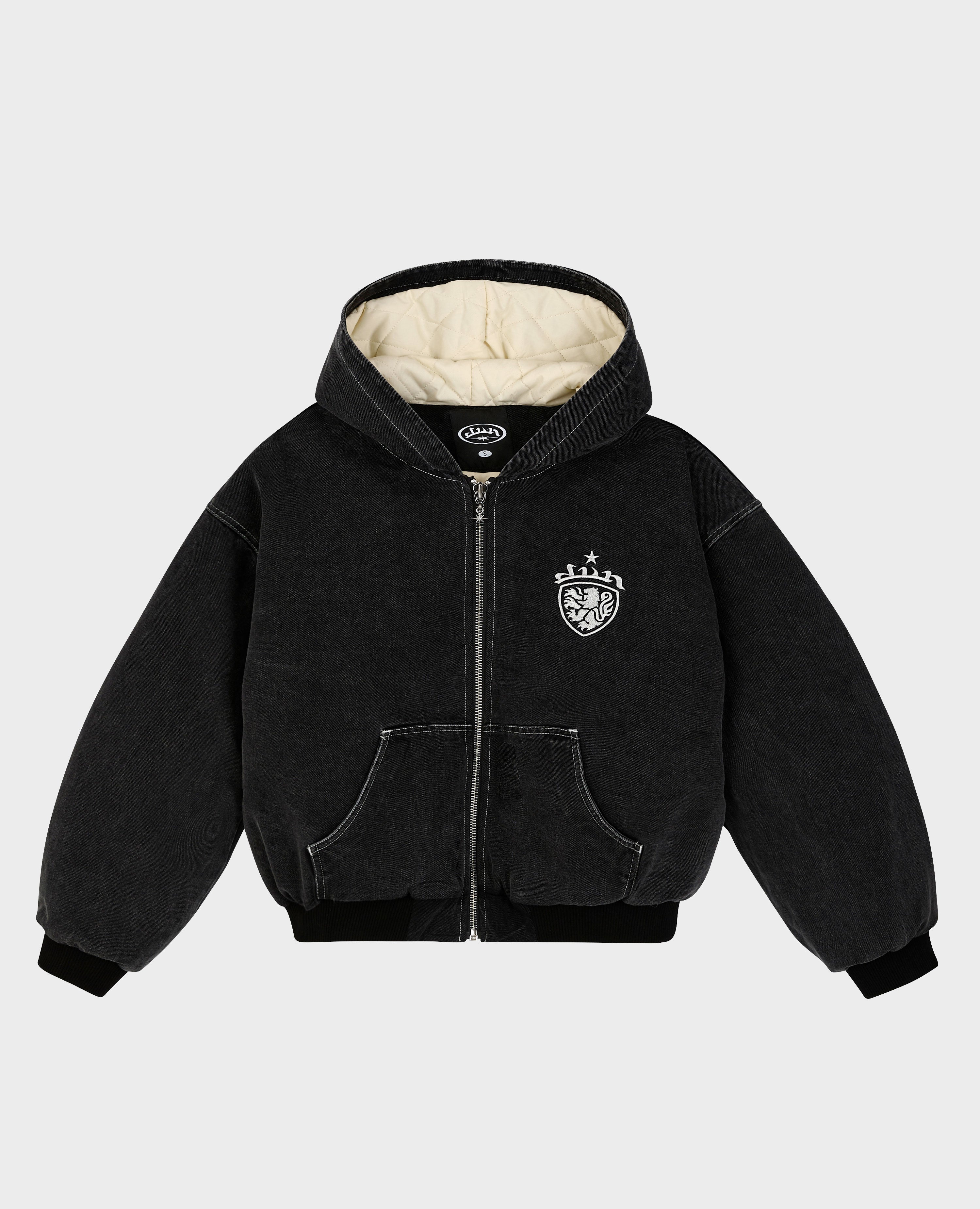 DivinByDivin | BLACK COAT-OF-ARMS JACKET