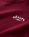 RED 6SNOW CROSS KNIT