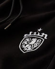 BLACK COA EMBROIDERY JOGGERS