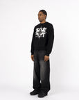 BLACK BLASON KNIT