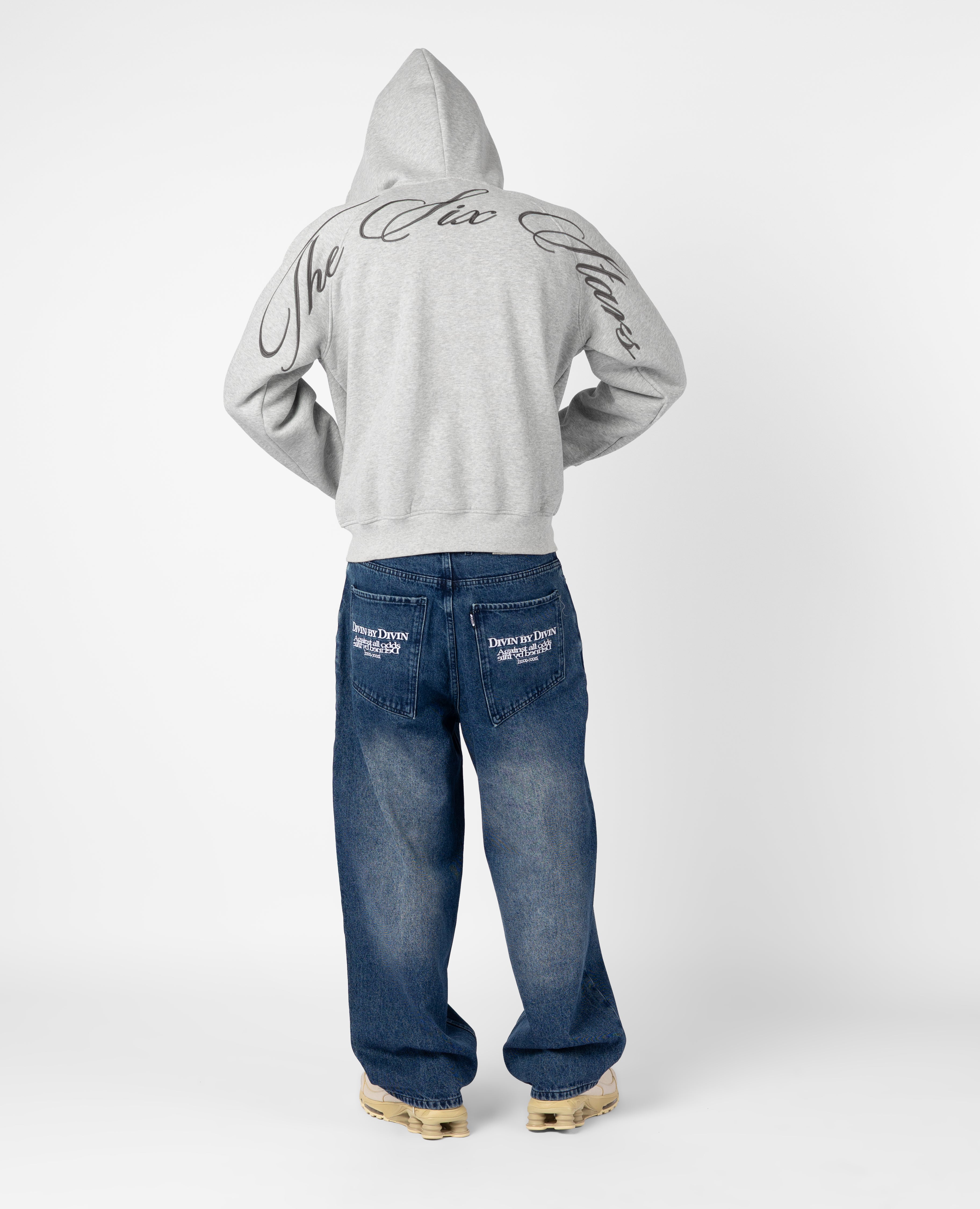 DivinByDivin | The Six Stars Zip - Grey