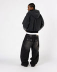 BLACK WASHED DENIM