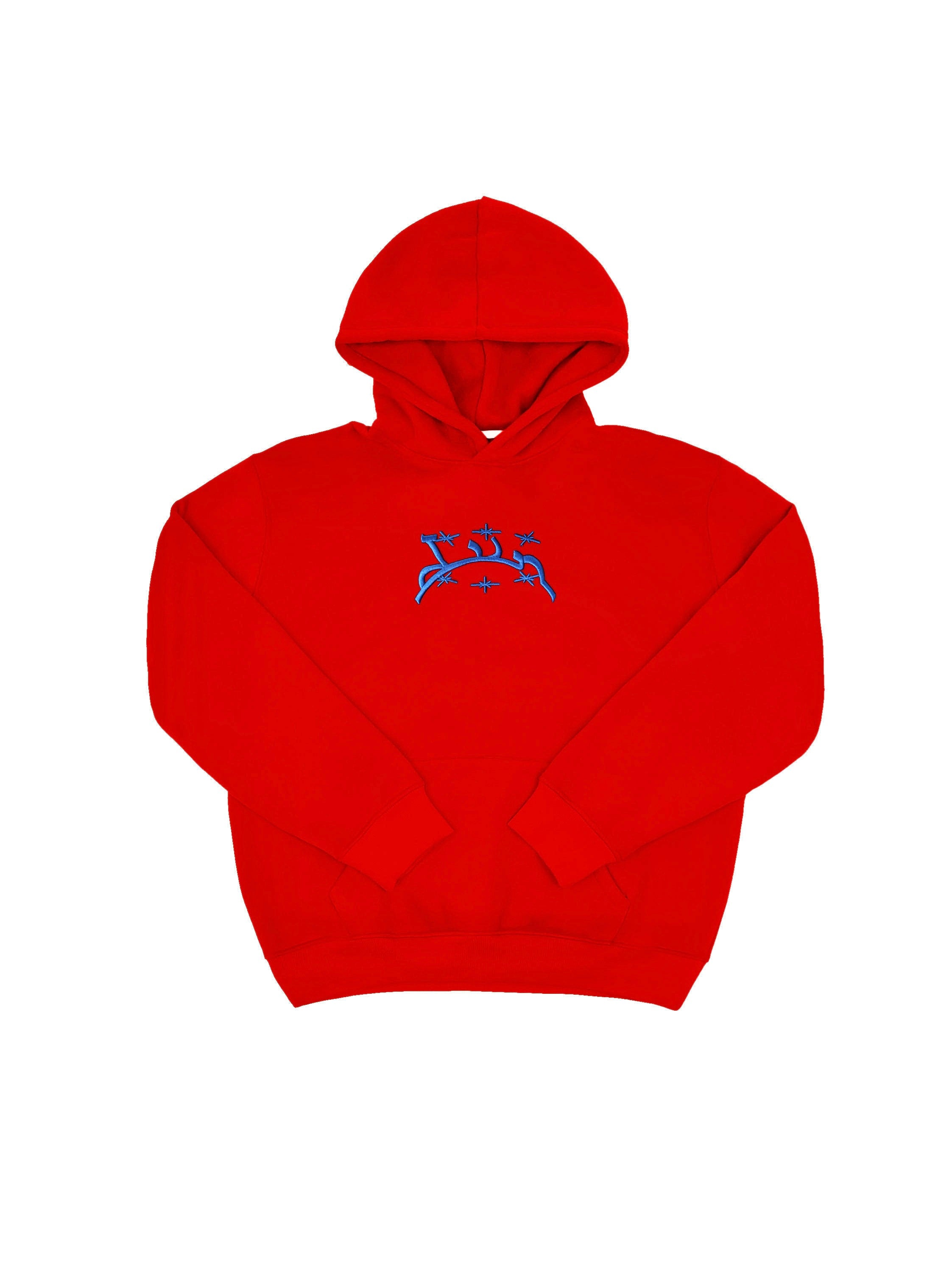 A cold sales wall red hoodie