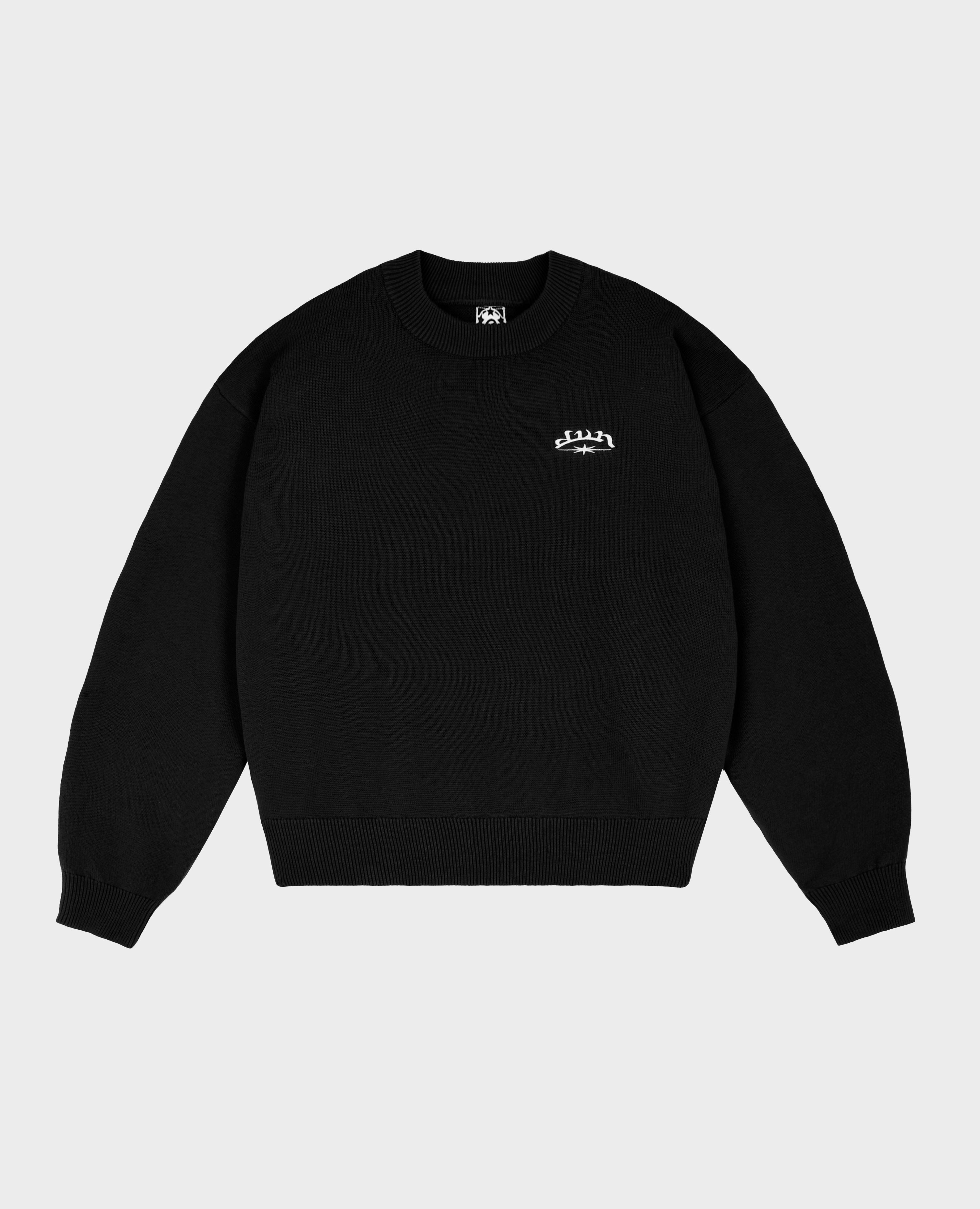 BLACK 6SNOW CROSS KNIT