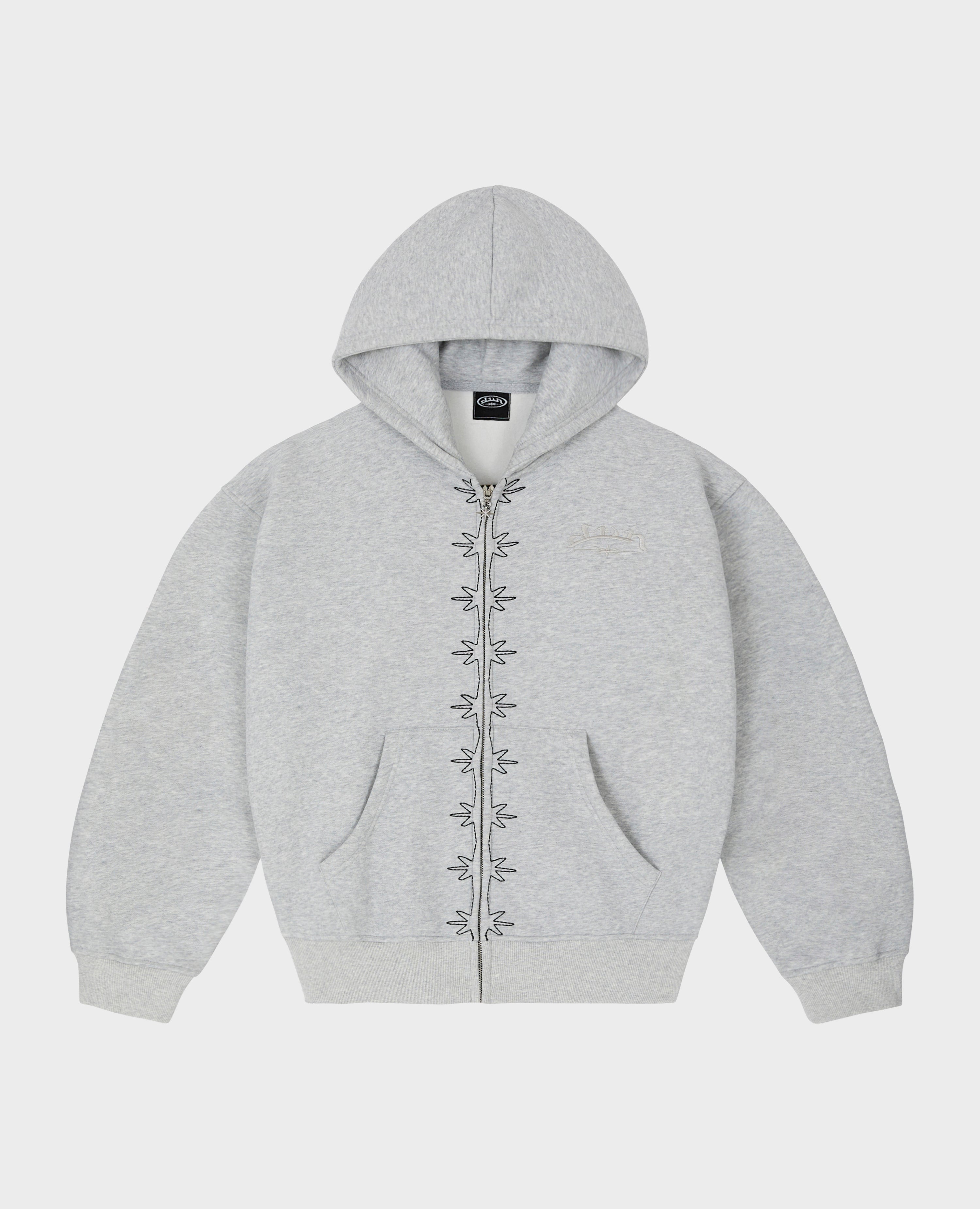 GREY VERTEBRA ZIP