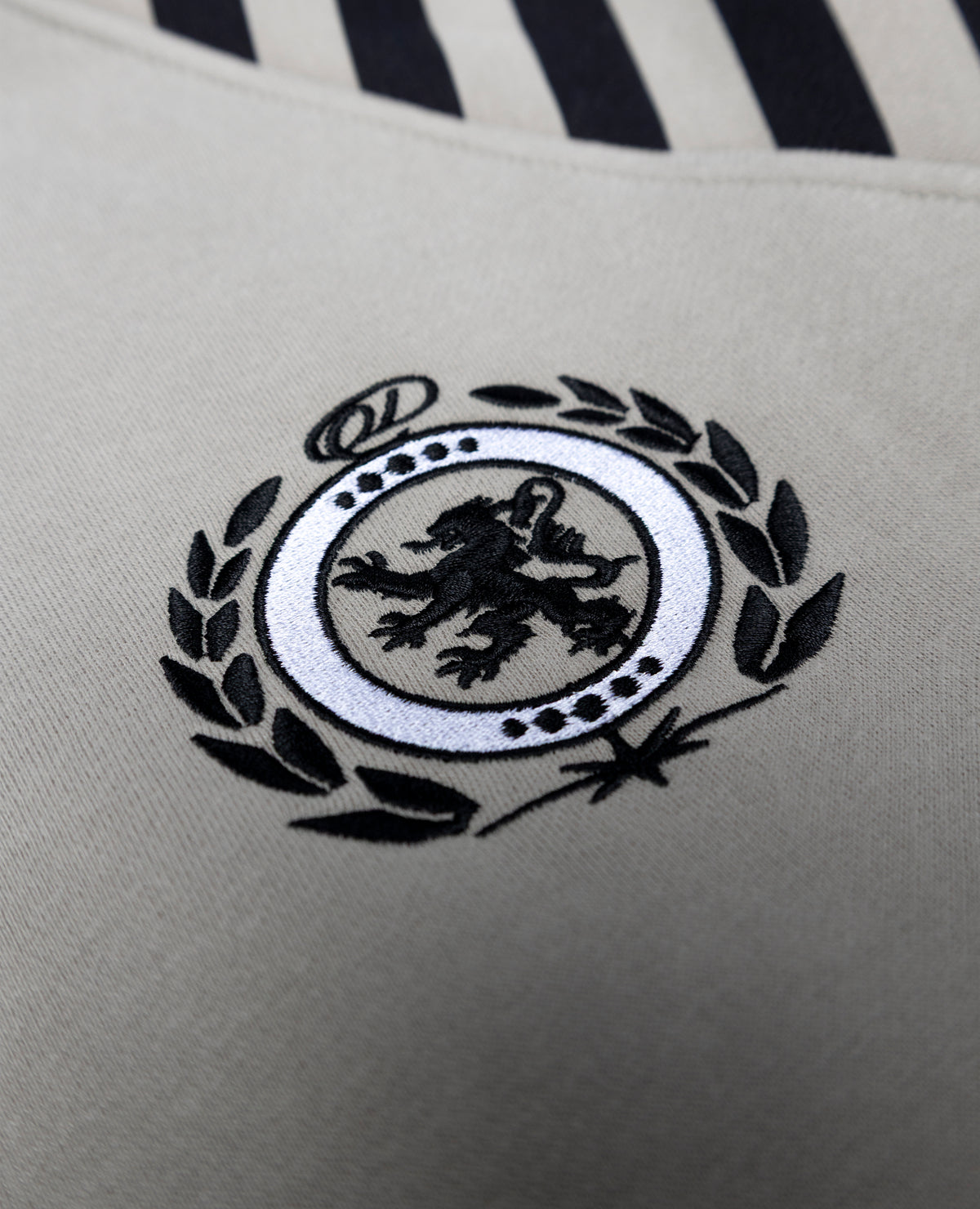 GREY CLUB STRIPES ZIP