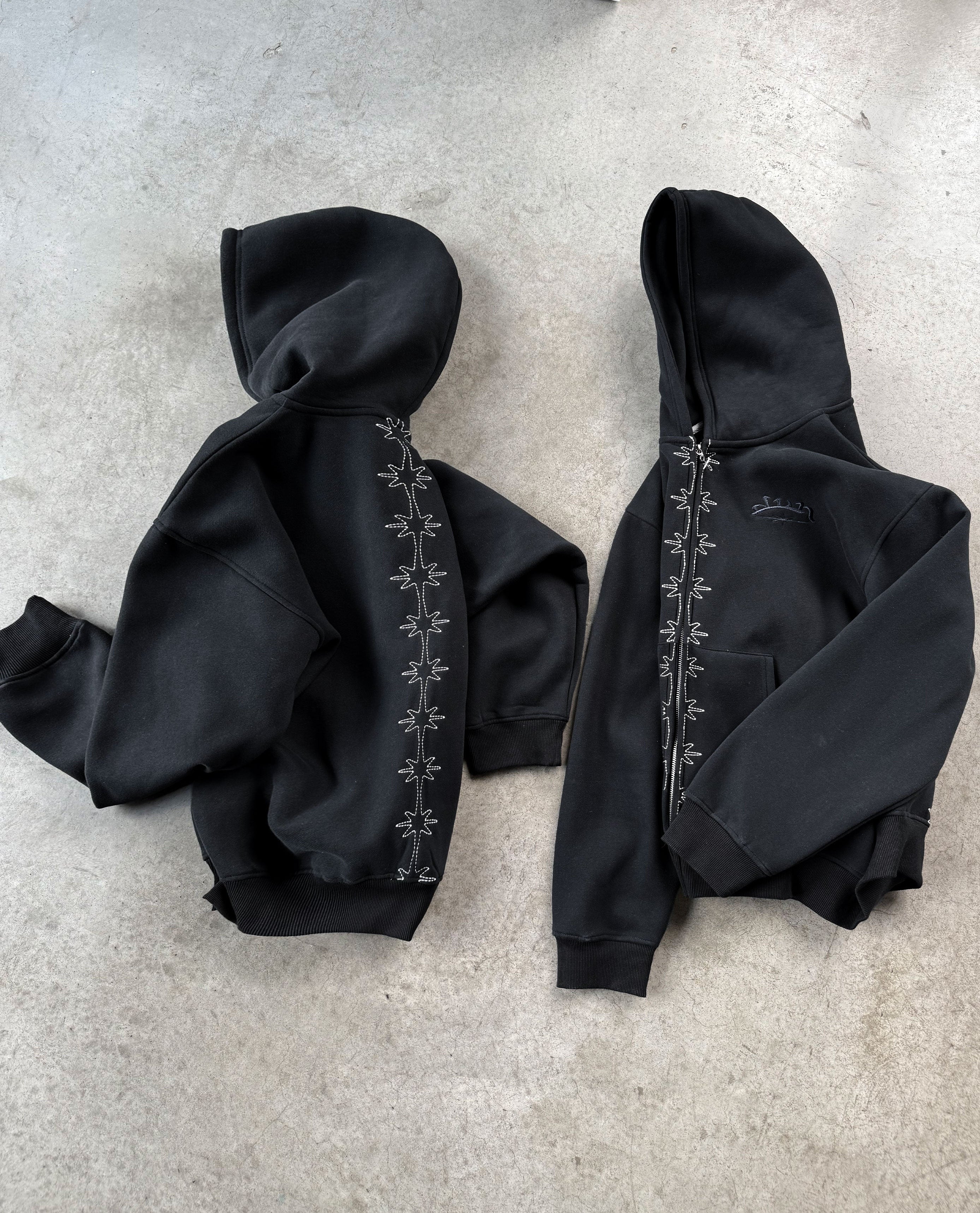BLACK VERTEBRA ZIP