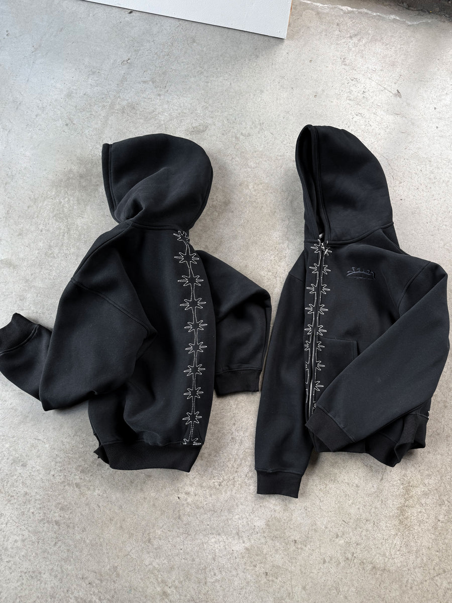 BLACK VERTEBRA ZIP
