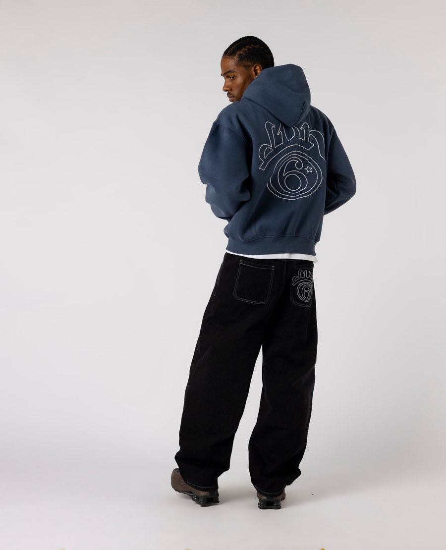 BLUE 6STARS ZIP