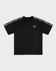 BLACK SPORT STRIPE T-SHIRT