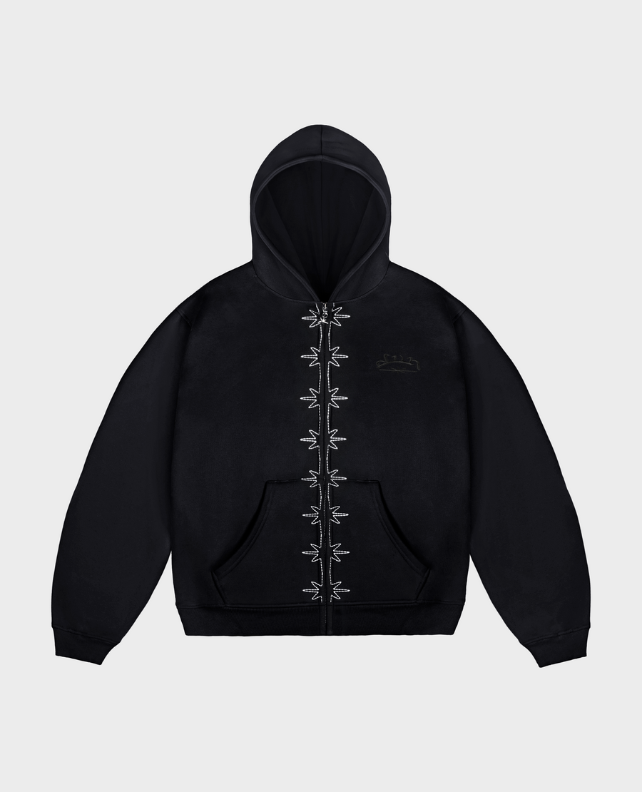 BLACK VERTEBRA ZIP
