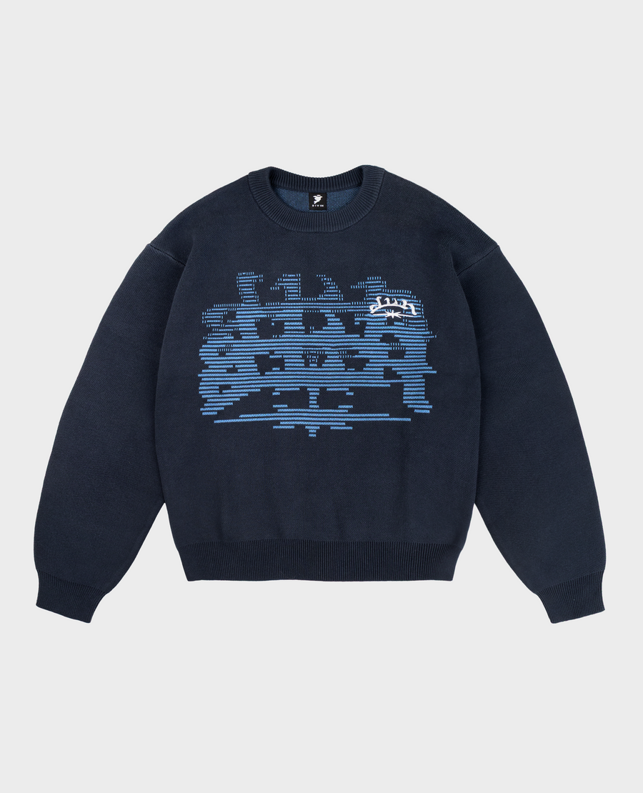 BLUE STRAT KNIT