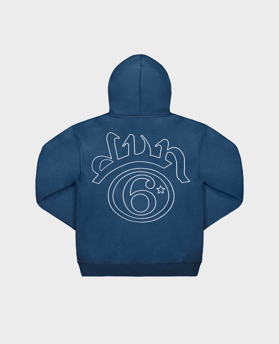 BLUE 6STARS ZIP