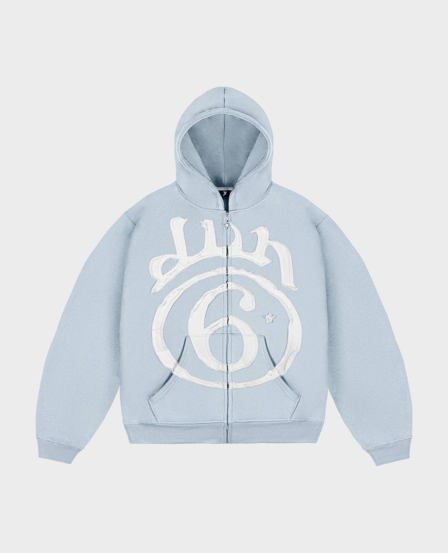 BLUE 6STARS PATCH ZIP
