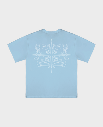 BLUE BLASON T-SHIRT