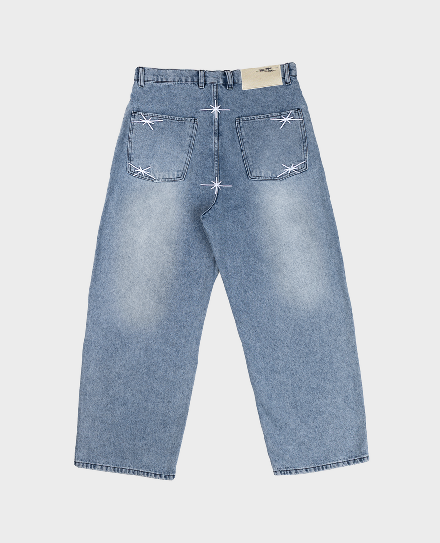 SKYWRITING STARS BAGGY DENIM