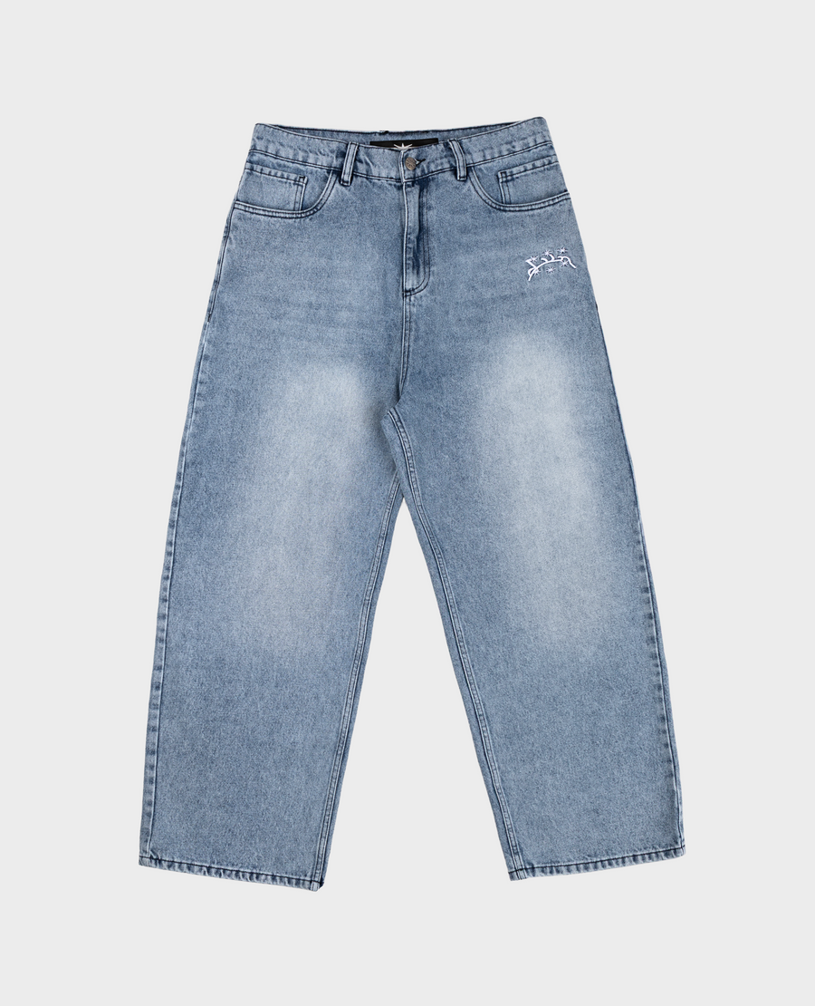 SKYWRITING STARS BAGGY DENIM
