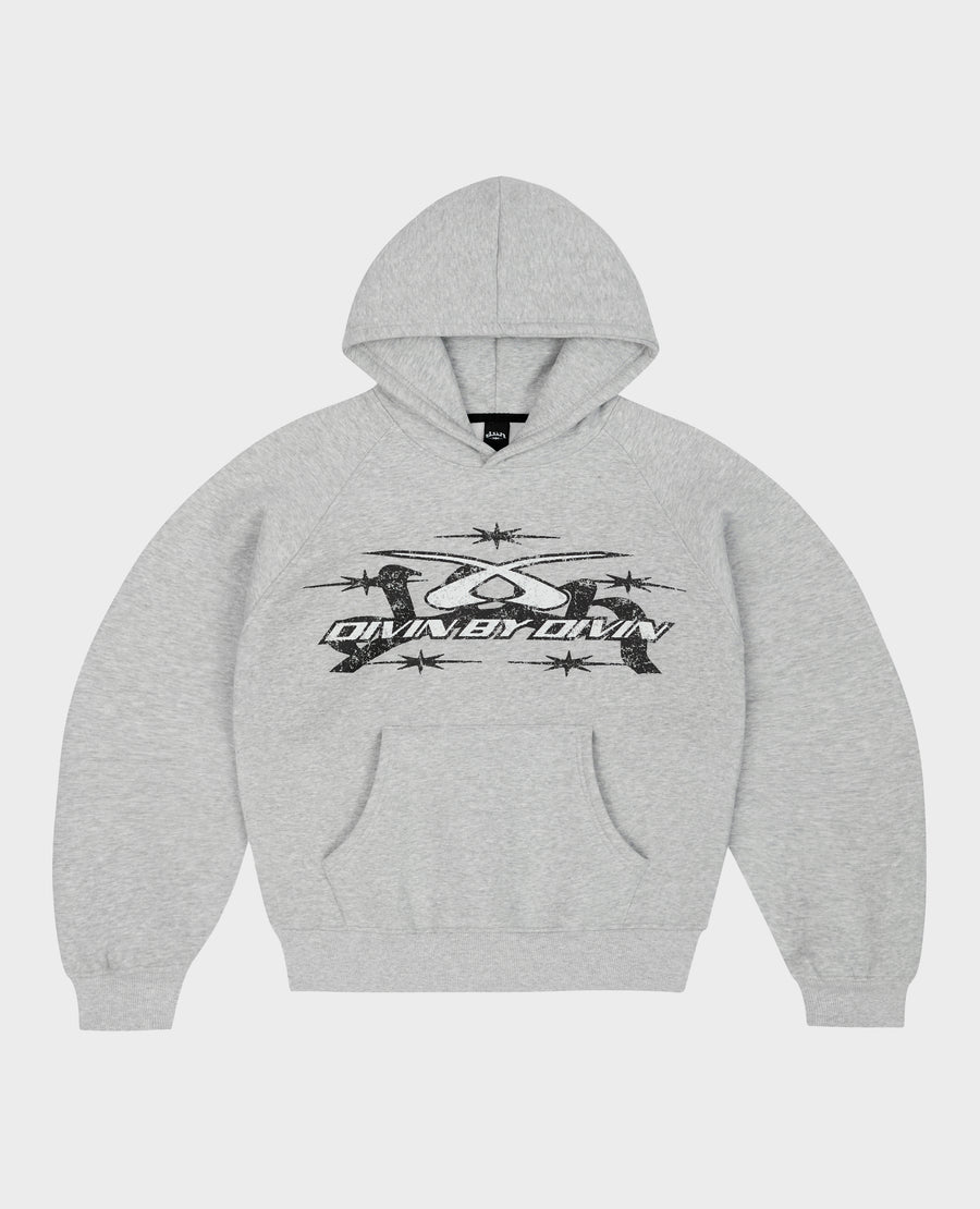GREY RALLY HOODIE