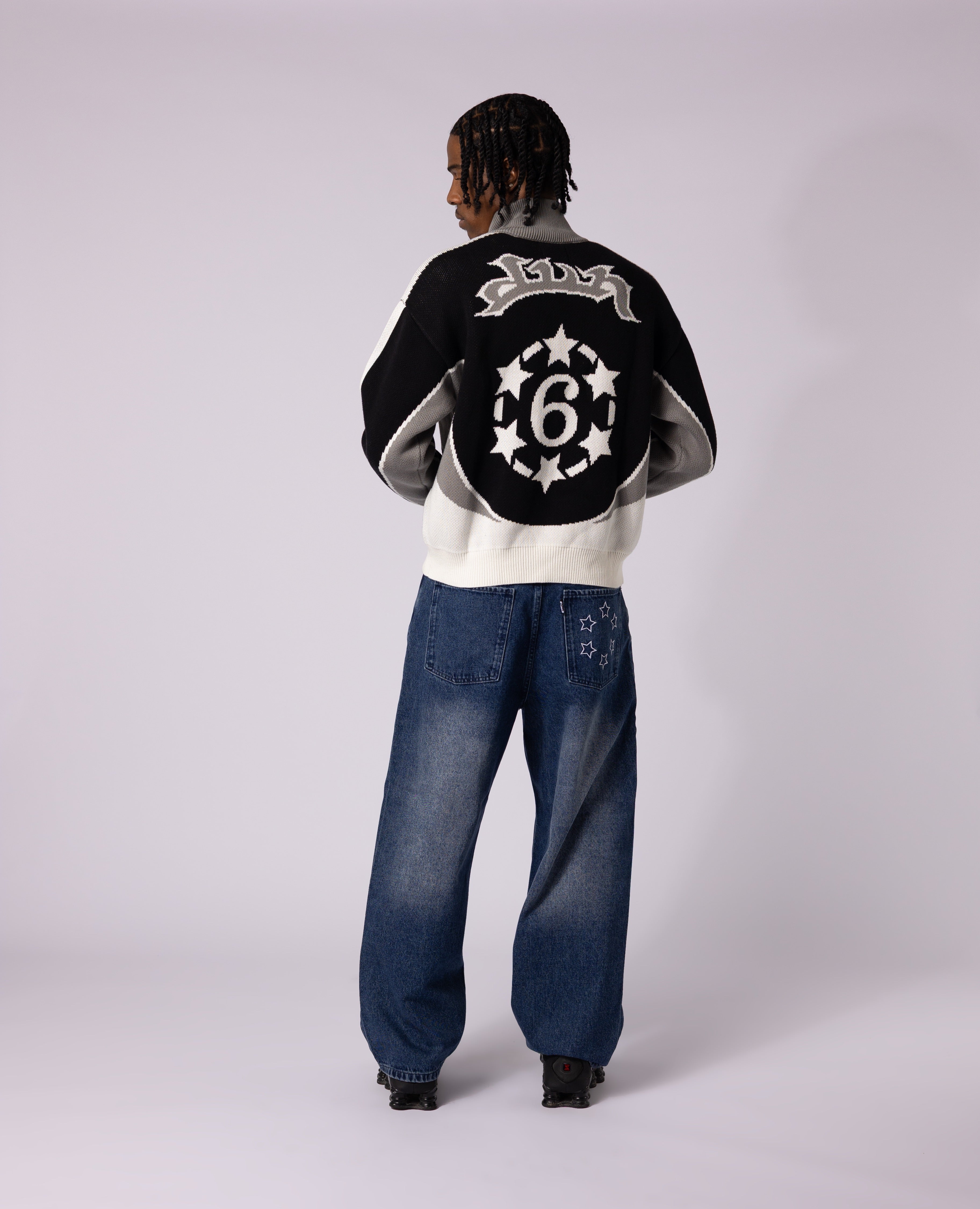 6SNOW ZIPPED KNIT