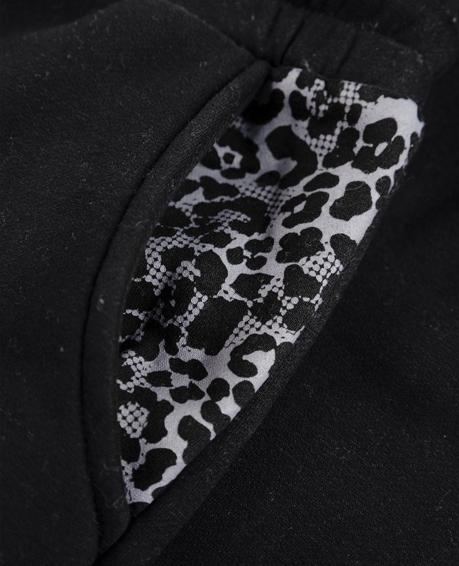 DivinByDivin | Leopard Jogger - Black