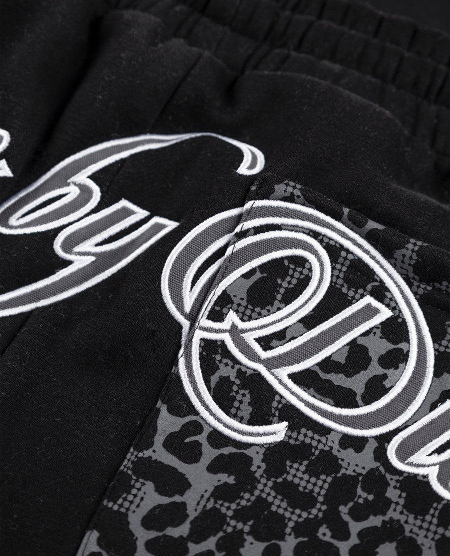 DivinByDivin | Leopard Jogger - Black