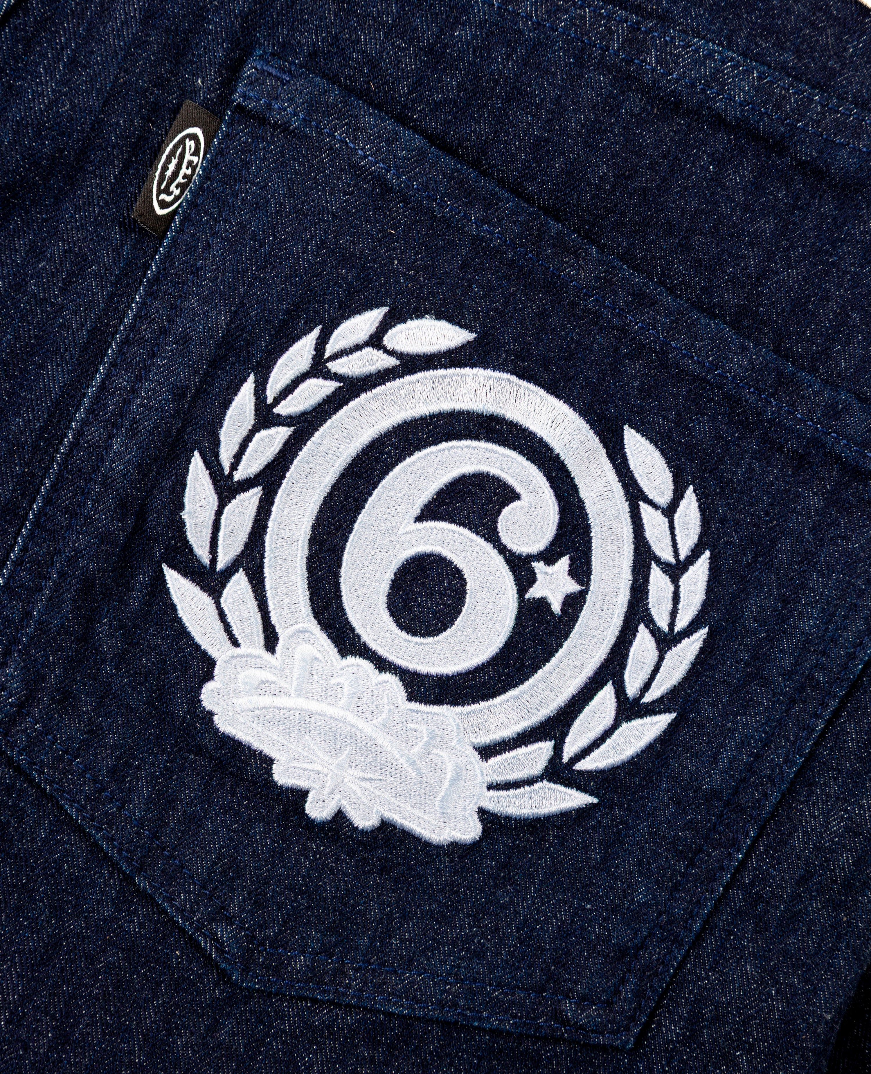 BLUE PINSTRIPES JORT