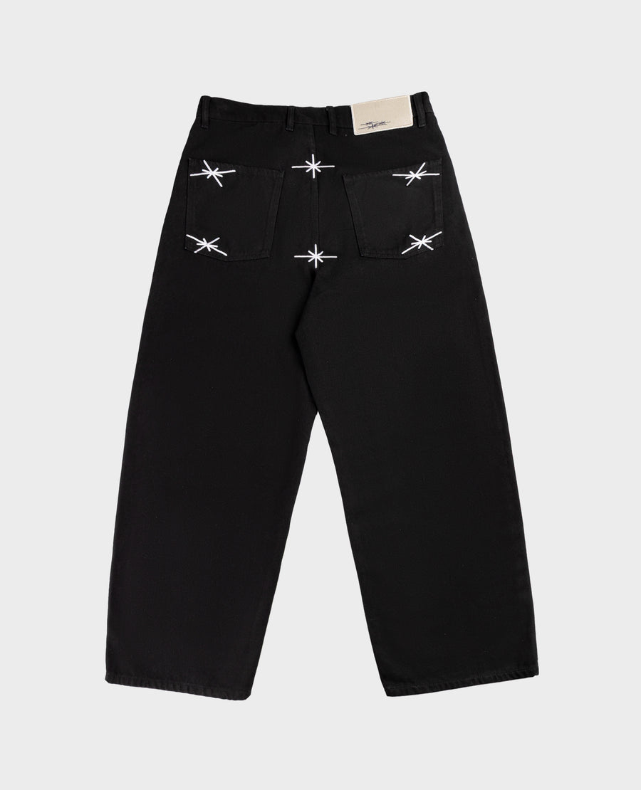 DIVINBYDIVIN | BLACK STARS DENIM - Pure Black Denim Look