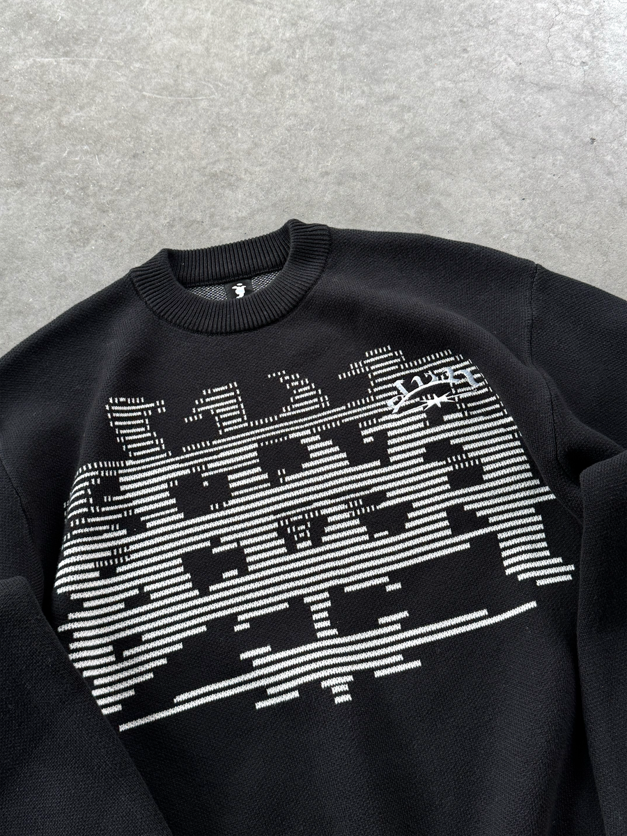 BLACK STRAT KNIT