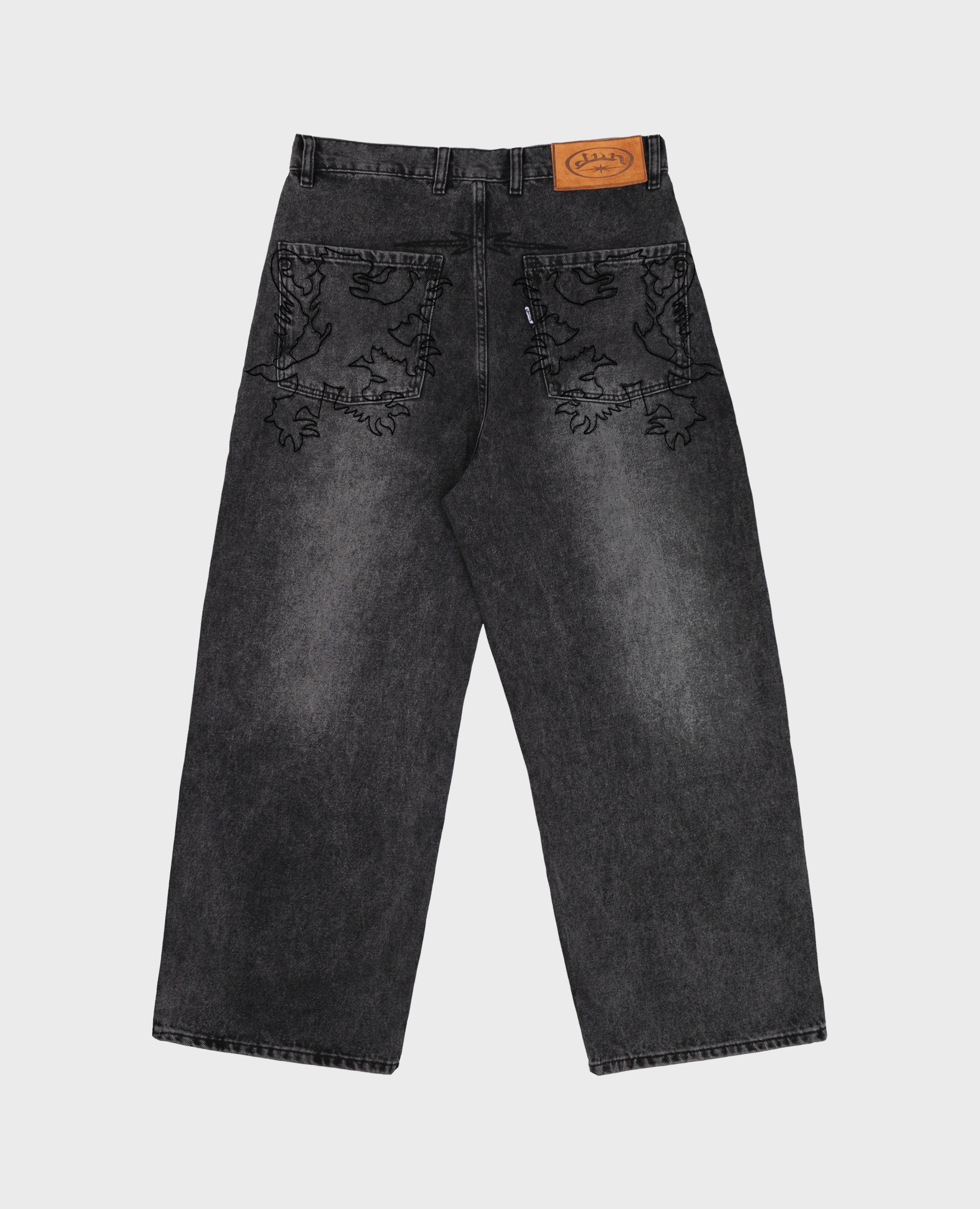 WASHED GREY BEAST DENIM