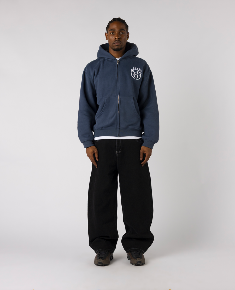 BLUE 6STARS ZIP