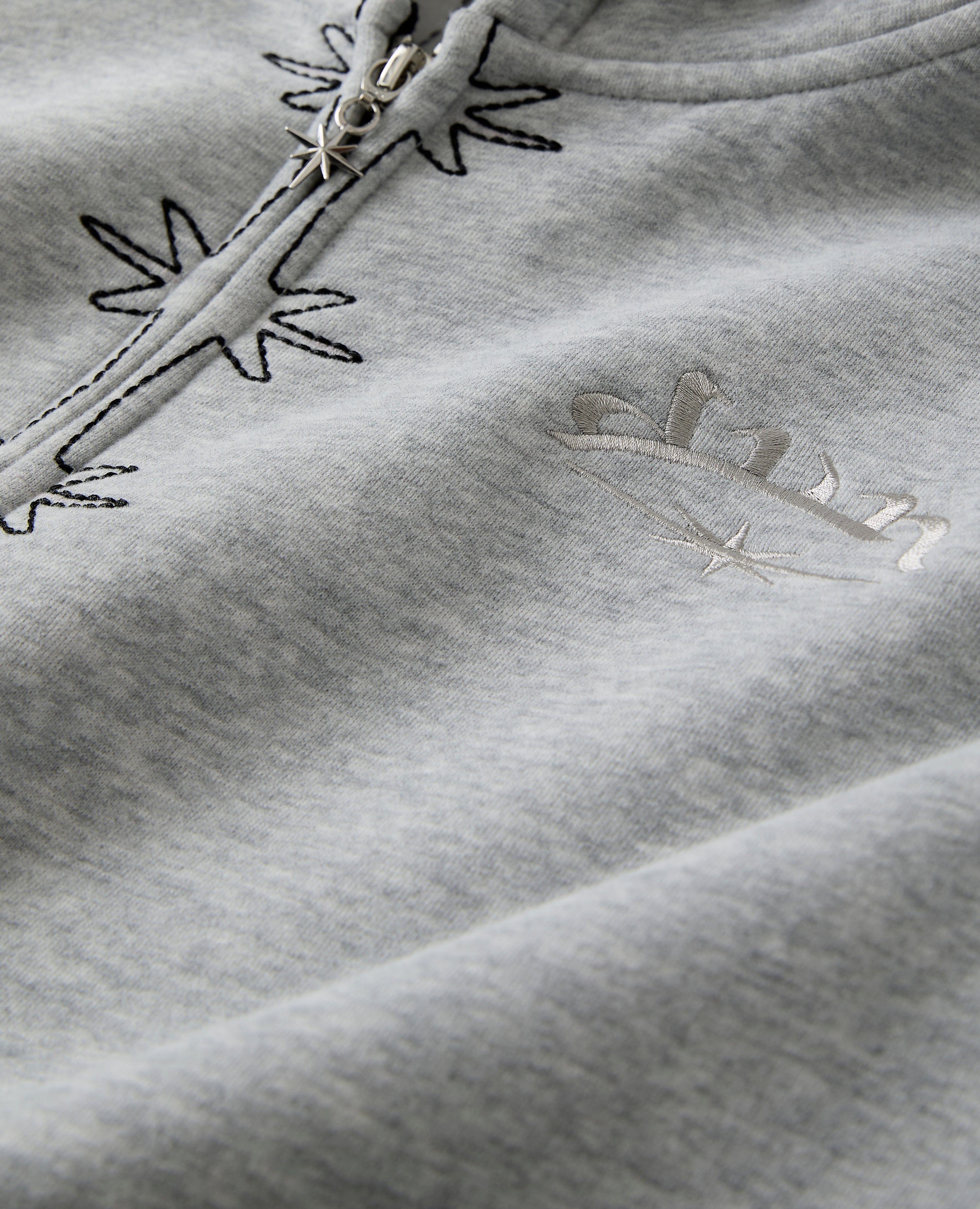 GREY VERTEBRA ZIP