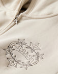 WHITE STARRY ZIP