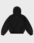 BLACK COAT-OF-ARMS JACKET