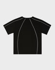 BLACK COAT-OF-ARMS TECH T-SHIRT