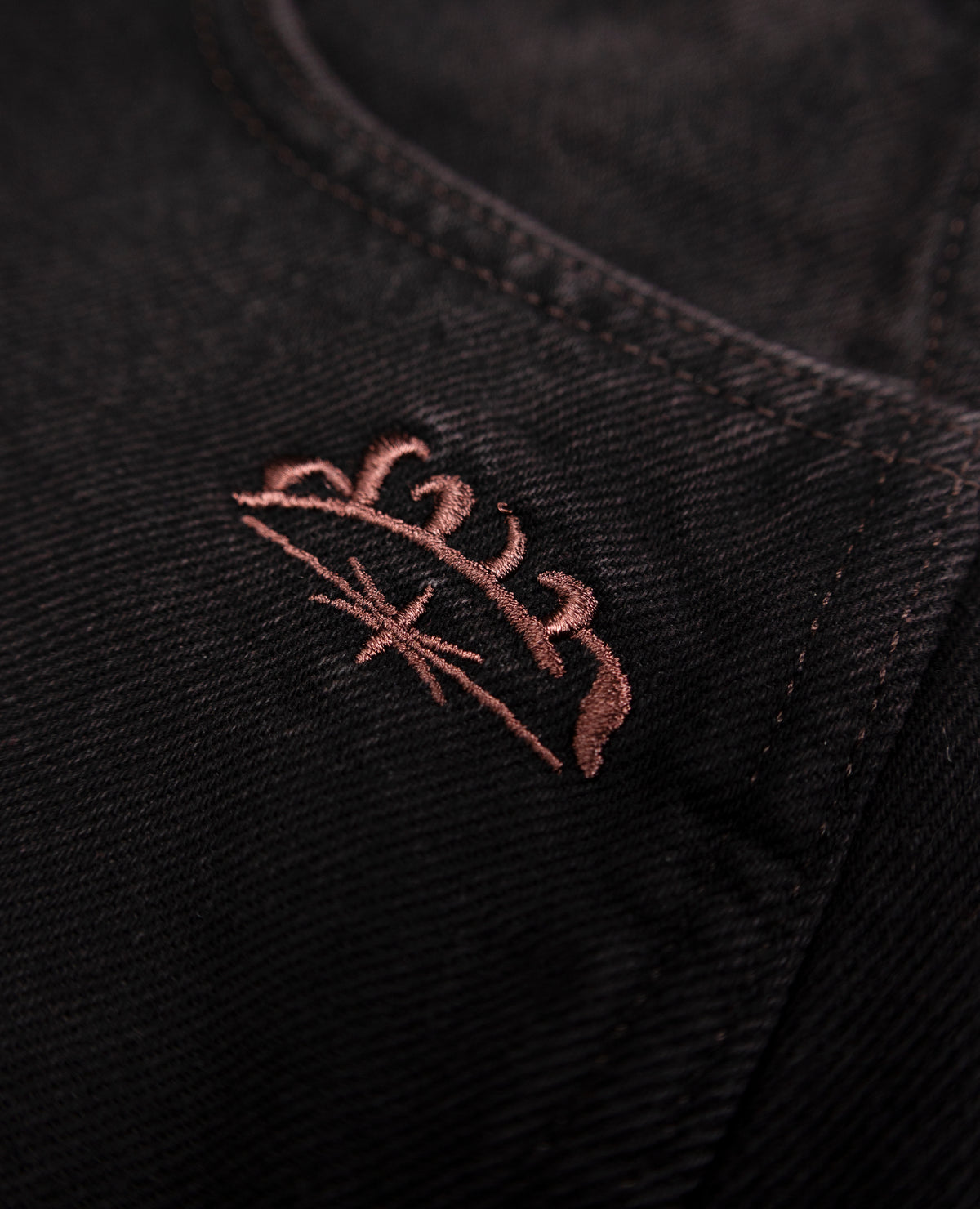 WOMENS BROWN SIDE POCKET DENIM