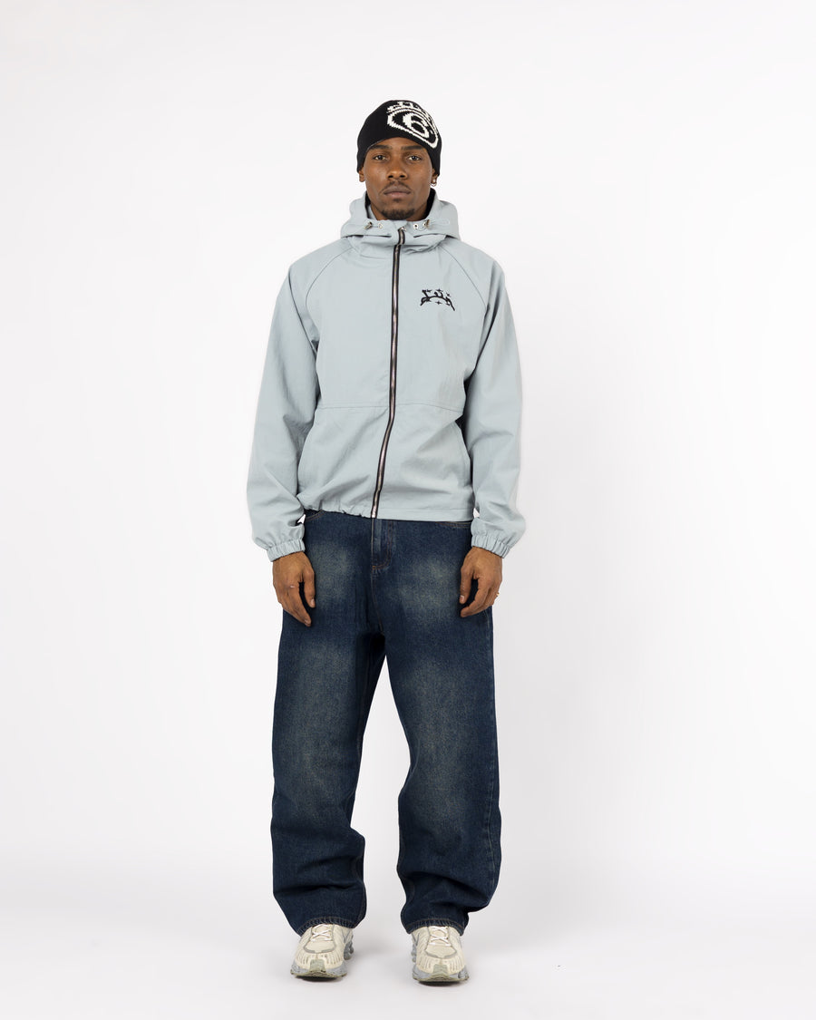 BLUE WINDBREAKER JACKET