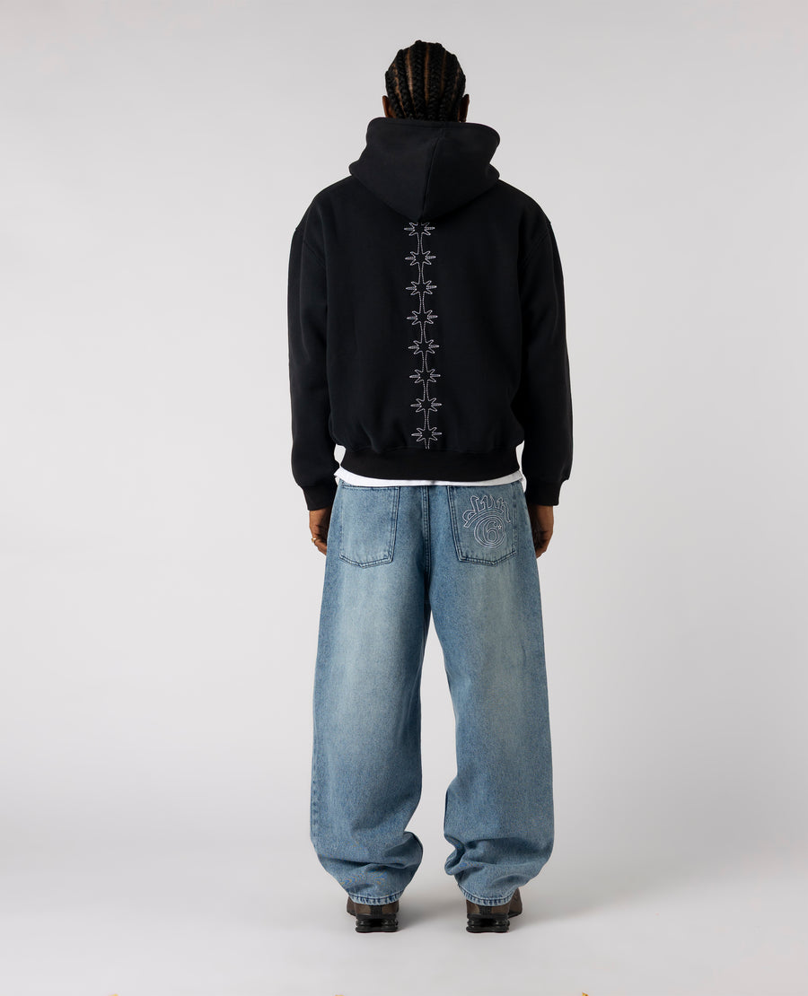 BLACK VERTEBRA ZIP
