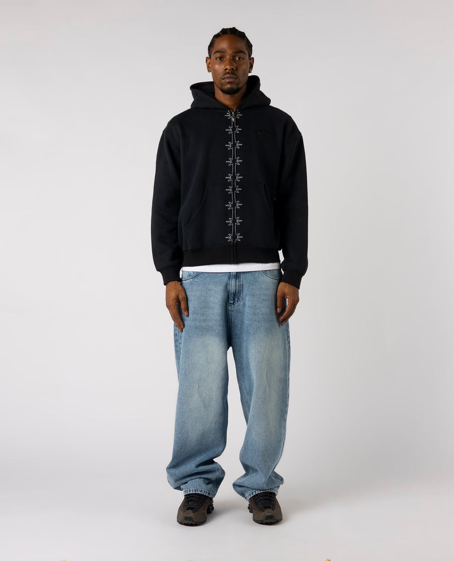 BLACK VERTEBRA ZIP