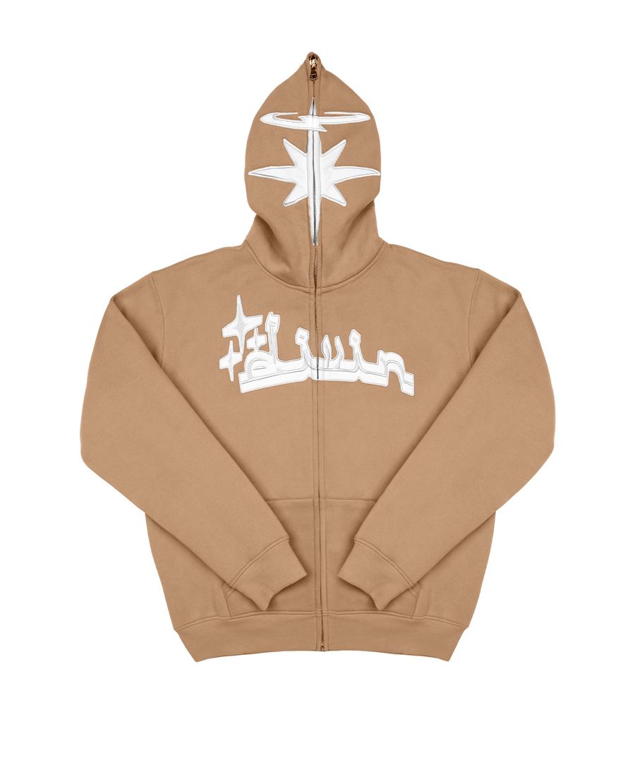 Tan tape 2025 heavy hoodie