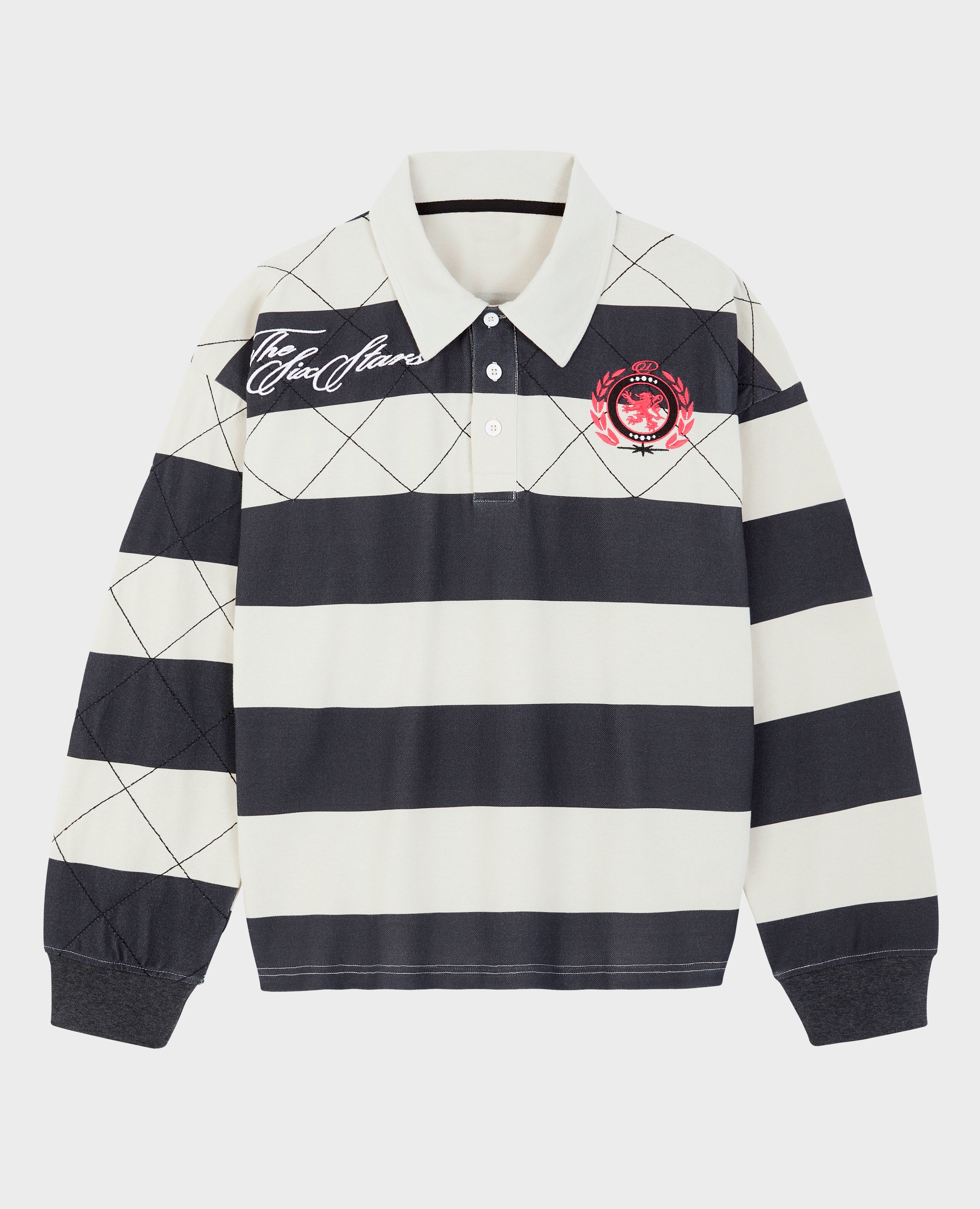 BLACK CLUB LONGSLEEVE POLO
