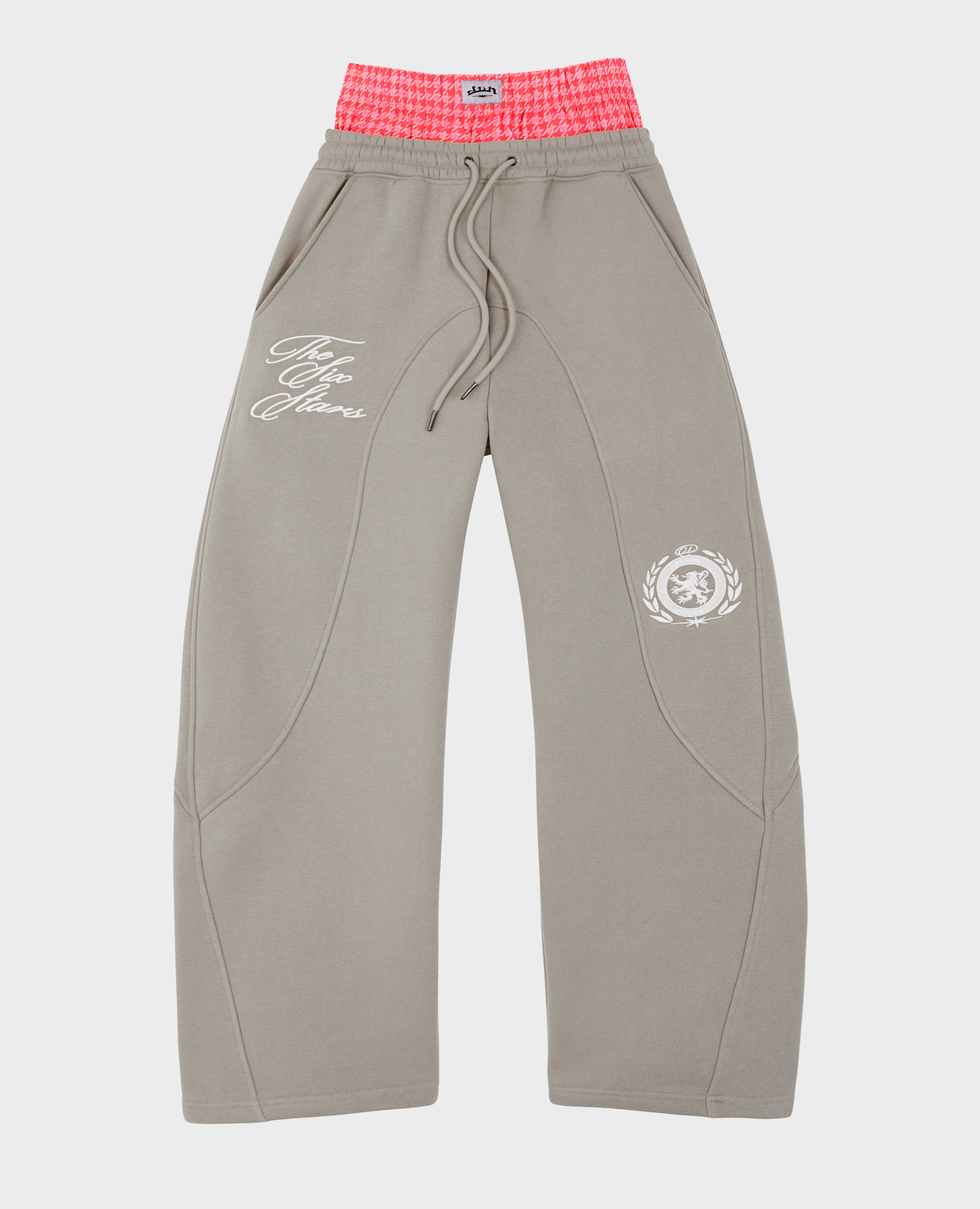 GREY DOUBLE WAIST CLUB JOGGER