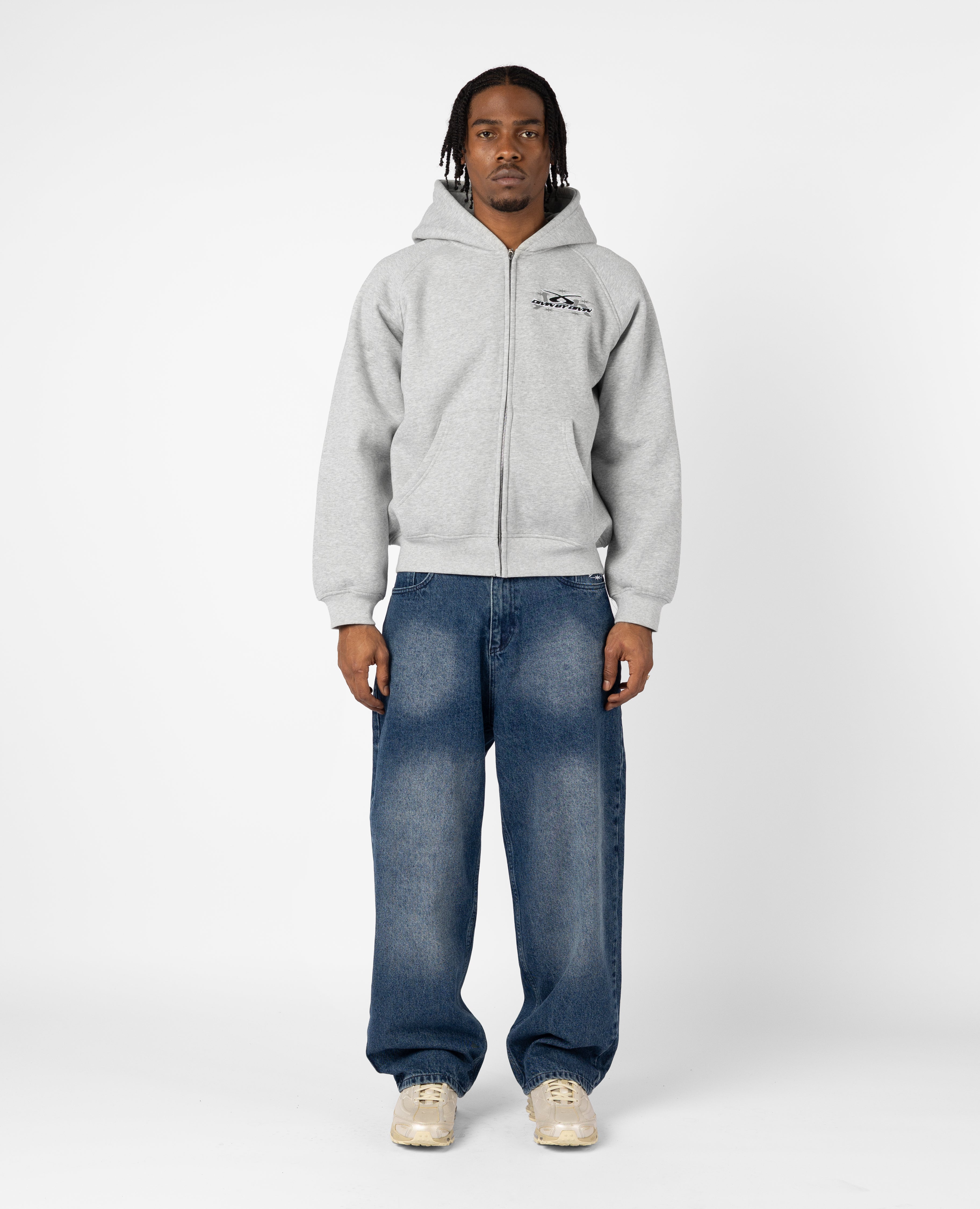 THE SIX STARS ZIP - GREY