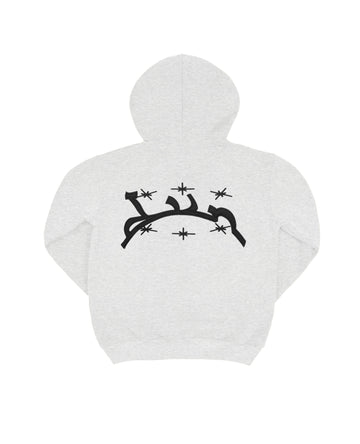 MOTTLED GRAY HOODIE