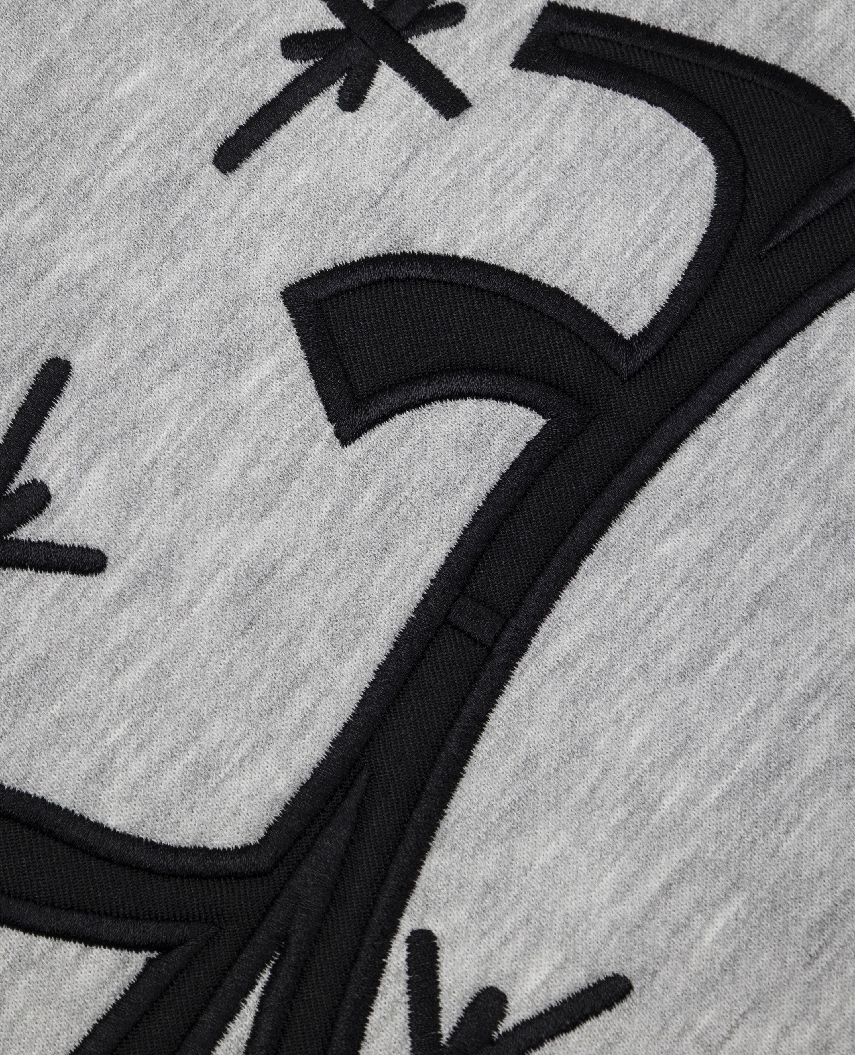 MOTTLED GREY ZIP