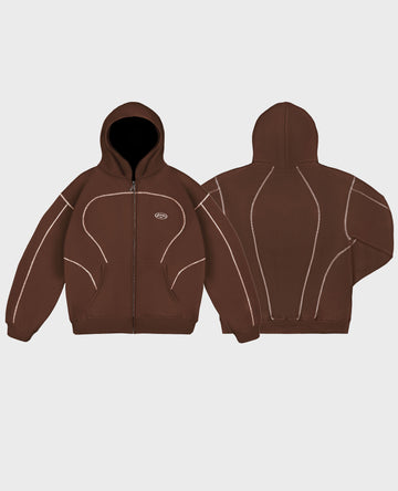 BROWN LINE ZIP
