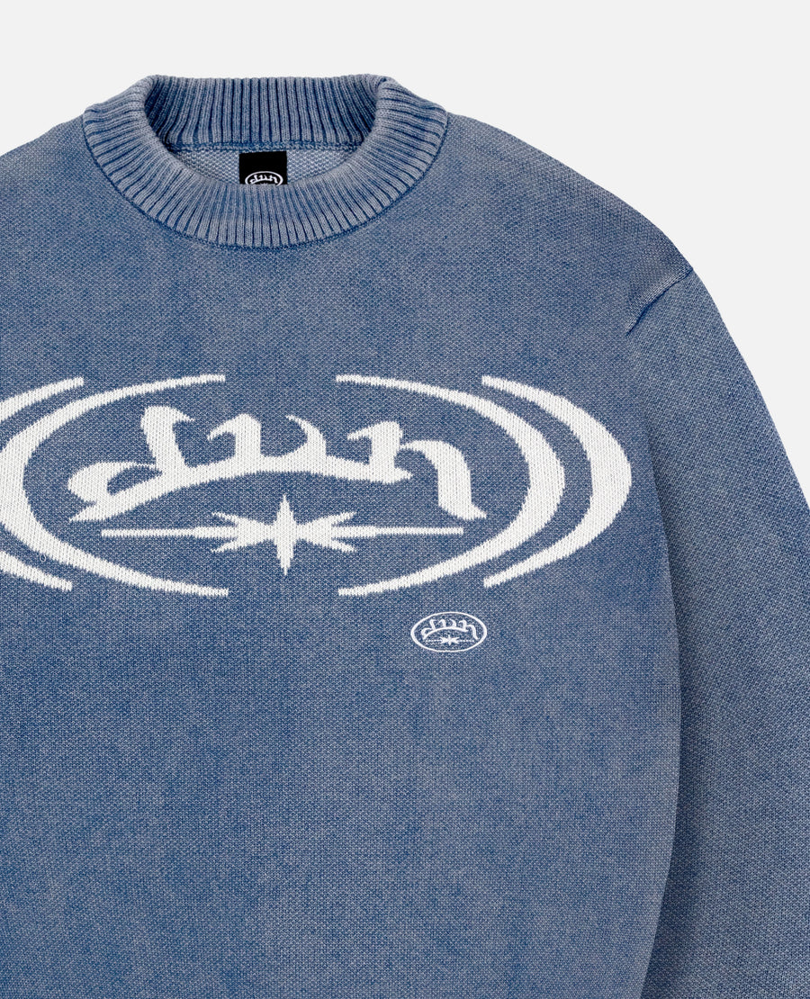 TRAP WASHED BLUE KNITWEAR